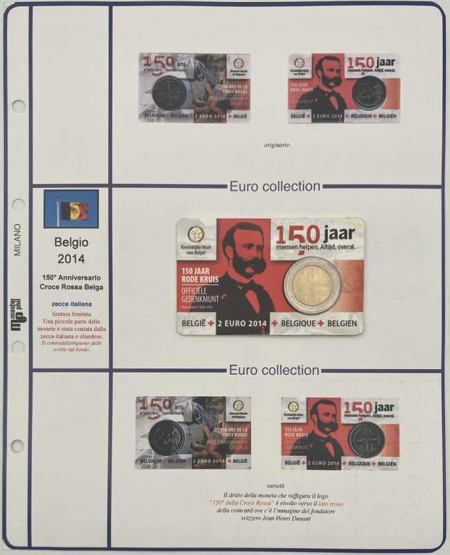 Belgio - 2 Euro 2014 - 150° Anniversario della Croce Rossa Belga - zecca Italian...