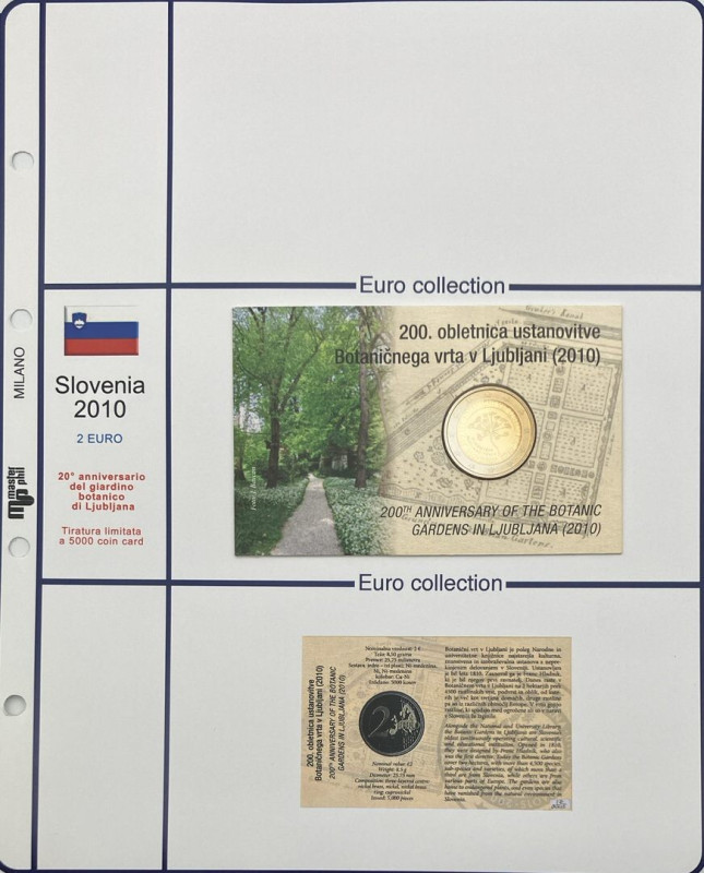 Slovenia - 2 Euro 2010 - 200° anniversario dell'Orto botanico di Lubiana - KM# 9...