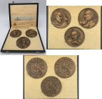 San Marino - Trittico Medaglie Commemorative del XX Anniversario della Morte di Arturo Toscanini - 1978 - Opus Johnson  - Ae - In cofanetto originale