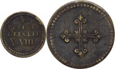 Peso Monetale - 4 Pistole D'Italie di fabbricazione francese per i 4 scudi d'oro d'italia - gr. 12.88