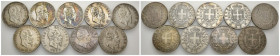 Regno d'Italia - Lotto di 9 monete da 5 Lire - Vittorio Emanuele II (1861-1878) - anni vari