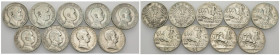 Regno d'Italia - Lotto di 9 monete da 1 Lira - Vittorio Emanuele III (1900-1943) - Ag. - anni vari