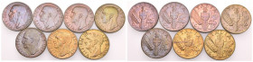 Regno d'Italia - lotto di 7 monete da 10 Centesimi - Vittorio Emanuele III (1900-1943) - Cu. - anni vari