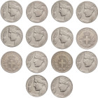 Regno d'Italia - Vittorio Emanuele III (1900-1943) - lotto di 14 monete: serie dei 20 centesimi esagono + 20 centesimi libertà librata - Ni