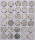 Regno d'Italia - Vittorio Emanuele III (1900-1943) - lotto di 30 pezzi da 1 lira 1940: 15 magnetiche - 15 antimagnetiche - AC
