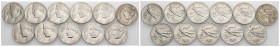 Regno d'Italia - Vittittorio Emanuele III (1900-1943) - Lotto di 11 monete da 20 centesimi "Libertà Librata" - dal 1908 al 1914 e dal 1919 al 1922