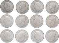 Regno d'Italia - Vittorio Emanuele III (1900-1943) -  lotto di 12 monete da 1 lira 1941 - Ac