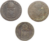 Austria - Francesco II (1792-1835) - lotto di 3 monete da 1/2 kreutzer 1816 - Ae