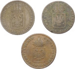 Austria - Francesco II (1792-1835) - lotto di 3 monete da 1 kreutzer 1816 - Ae