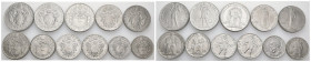 Città del Vaticano - Pio XII (Eugenio Pacelli) 1939-1958 - Lotto di 11 monete - anni e nominali vari