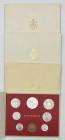 Paolo VI (Giovanni Battista Montini) 1963-1978 - Lotto di 4 serie annuale 1975 - metalli vari - in confezione originale