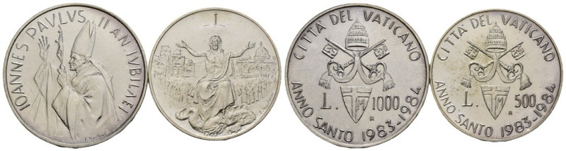 Città del Vaticano - lotto di 2 monete da 1000 e 500 Lire 1984

SPL/qFDC.

S...