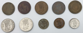 Etiopia - Haile Selassie I (1930-1936, 1941-1974) - lotto di 10 monete di taglio, anni e metalli vari