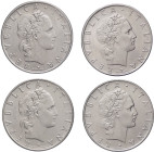 Repubblica Italiana (dal 1946) - Monetazione in lire (1946-2001) - lotto di 4 pezzi da 50 lire vulcano (1962- 1963-1964-1965) - Ac