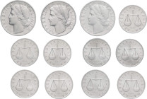 Repubblica Italiana (dal 1946) - Monetazione in lire (1946-2001) - lotto di  12 monete da 1 lira dal 1948 al 1959 - It