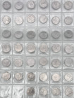 Repubblica Italiana - Lotto di 40 monete 5 Lire dal 1951 al 1998 - Delfino - It. - presente 5 lire 1956