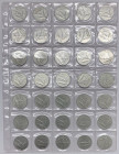 Repubblica Italiana (dal 1946) - Monetazione in lire (1946-2001) -  lotto da 35 pezzi da 10 lire anni vari, Al