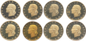 Repubblica Italiana (dal 1946) - Monetazione in lire (1946-2001) - lotto di 8 monete da 20 lire 1985-1992 - Ba