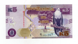 Zambia - 5 Kwacha 2018 - P# 57
