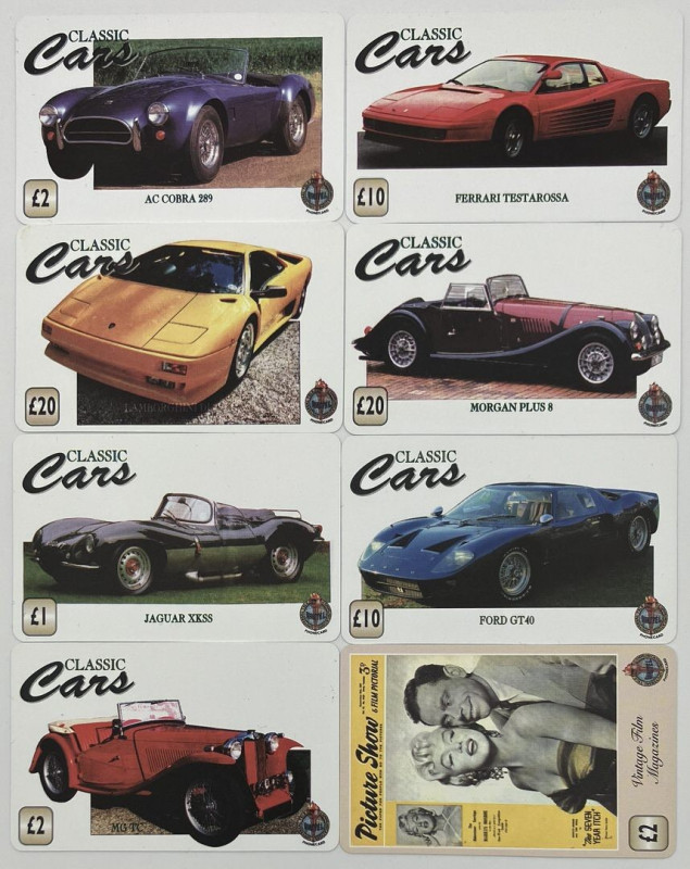 Lotto di 8 tessere telefoniche a tema automobilistico

FDS.

SPEDIZIONE IN T...