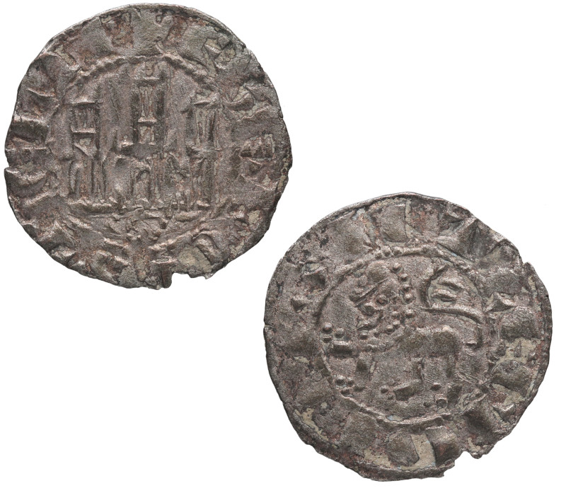 1297. Fernando IV (1295-1312). Sevilla. Dinero. Cu. 0,80 g. Falsa de ÉPOCA. Muy ...