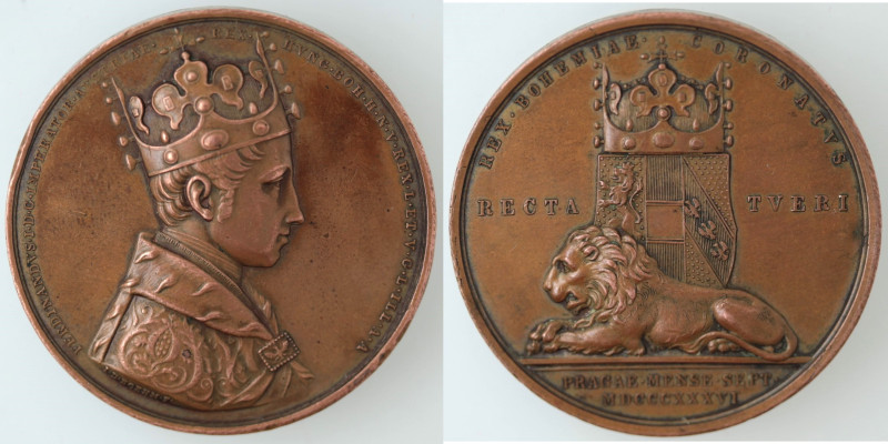 Monete Estere. Austria. Ferdinando I d'Asburgo-Lorena. 1835-1848. Medaglia per l...