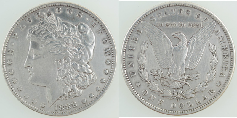 Monete Estere. USA. Dollaro Morgan 1888 O. Ag. KM 110. Peso gr. 26,71. BB. (3223...