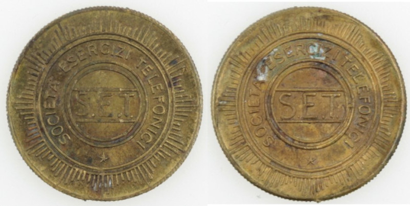 Medaglie. S.E.T Società Esercizi Telefonici. Gettone. Ae. Peso gr. 2,62. Diametr...