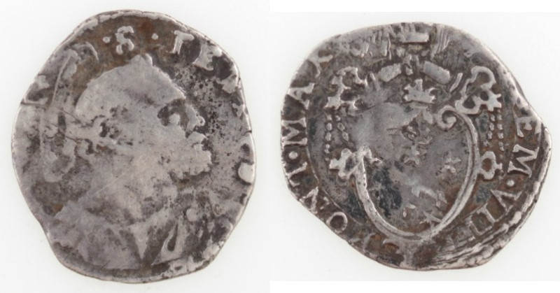 Zecche Italiane. Roma. Clemente VIII. 1592-1605. Mezzo Grosso. Ag. Mun. 65. Peso...