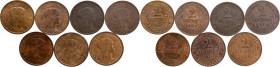 Lot 7 pièces 2 centimes Daniel-Dupuis

1899 - SPL
1901 - SPL/SUP
1907 - TTB+
1909 - TTB à SUP
1910 - TTB+
1913 - SUP
1914 - SUP