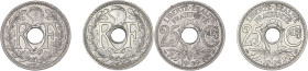 Lindauer - Lot 2 pièces 25 centimes .1939. - Variétés

.1939. : poids lourd et flan épais : 4,63 grs (poids théorique : 4,00 grs) - SUP+
.1939. : poid...