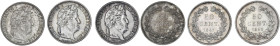 Lot 3 pièces 50 centimes Louis-Philippe

1845 B (Rouen) - SUP, nettoyée
1846 A (Paris) - SPL
1847 A (Paris) - SPL