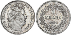 Louis-Philippe tête laurée - 1 franc 1834 W (Lille)

Argent - 5,01 grs - 23 mm
F.210-39 / G.453
SUP

Superbe exemplaire. Quelques stries d'ajustage su...