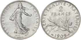 Semeuse - 2 francs 1909

Argent - 10,06 grs - 27 mm
F.266-11 / G.532
SUP

Rare en l'état.