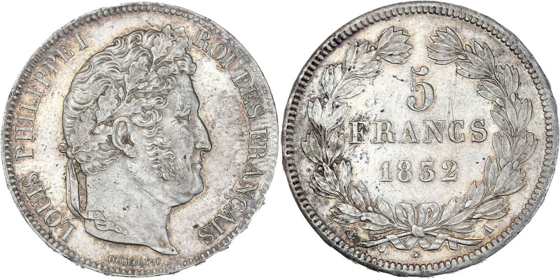 Louis-Philippe tête laurée - 5 francs 1832 A (Paris)

Argent - 24,94 grs - 37 mm...