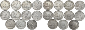 Lot 11 pièces 100 francs cupro-nickel Cochet 

1954 - SPL
1954 B - SPL
1955 - TTB
1955 B - TTB
1956 - SUP
1956 B - SUP+
1957 - SUP
1957 B - TTB+
1958 ...