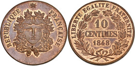Concours de Moullé - ESSAI 10 centimes 1848

Cuivre - 11,16 grs - 30 mm
VG.3148 / Maz.1346
SUP+

Superbe exemplaire !