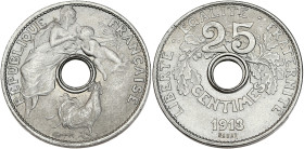 Concours de Coudray - ESSAI 25 centimes 1913
Grand module. 

Nickel - 5,13 grs - 24 mm
GEM.68.1
SUP+

Superbe exemplaire avec une fine corrosion grise...