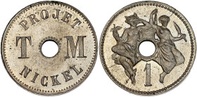 T.M. - Projet T.M. 1 non daté

Maillechort - 2,32 grs - 18 mm
GEM.259.1
SPL

Superbe exemplaire !