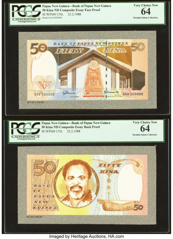 Papua New Guinea Bank of Papua New Guinea 50 Kina 25.2.1988 Pick UNL Front and B...