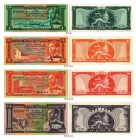 BANKNOTEN. Äthiopien. Kaiserreich. Bank of Ethiopia. Lot. 1 Dollar o. J. 5 Dollars o. J. 10 Dollars o. J. 100 Dollars o. J. (Ausgaben 1966). Pick 25-2...