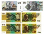 BANKNOTEN. Australien. Australia Reserve Bank. Lot. o. J. (1979-1985). 50 Dollars (Signaturen Knight/Stone). 50 Dollars (Signaturen Johnston/Frazer). ...