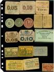 BANKNOTEN. Frankreich 3. Republik (1870-1940). Lot. Varia 1914 und später. Sammlung mit 167 Notgeldscheinen und Bons / Collection with 167 different N...