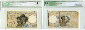 BANKNOTEN. Frankreich / Französische Territorien. Banque de l’Afrique Occidentale. 100 Francs 1941, 10. September. Pick 23. ICG 35. III+ / Good very f...
