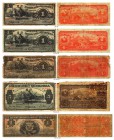 BANKNOTEN. Guatemala. Banco Americano de Guatemala. Lot. 1 Peso 1914, 2. November. 1 Peso 1918, 25. Juni. 1 Peso 1923, 26. Januar. 5 Pesos 1919, 22. M...
