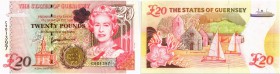BANKNOTEN. Guernsey. Britische Administration. 20 Pounds o. J. (1996). Pick 58c. I / Uncirculated. (~€ 55/USD 60) • Dieses Los unterliegt bei Ausliefe...