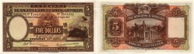 BANKNOTEN. Hong Kong. Britische Administration. Hong Kong & Shanghai Banking Corporation/Hong Kong. 5 Dollars 1946, 30. März. Pick 173e. Selten in die...