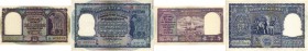 BANKNOTEN. Indien. Republik Indien. Reserve Bank of India. Lot. 10 Rupees o. J. (1949-1957). Signatur Rama Rue. 100 Rupees o. J. (1959). Signatur Ieng...