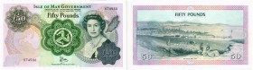 BANKNOTEN. Isle of Man. British Government. Isle of Man Government. 50 Pounds o. J. (1983). Pick 39a. I / Uncirculated. (~€ 125/USD 140) • Dieses Los ...