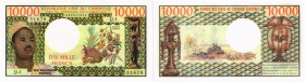 BANKNOTEN. Kamerun. Republik. Banque des États de l’Afrique Centrale. 10000 Francs o. J. (1974). Pick 18a. I / Uncirculated. (~€ 440/USD 505) • Dieses...